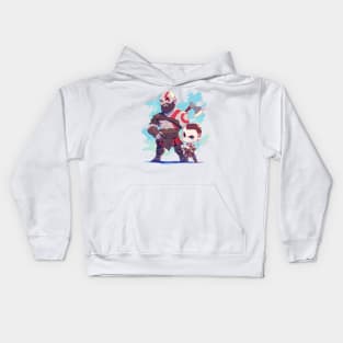 kratos and atreus Kids Hoodie